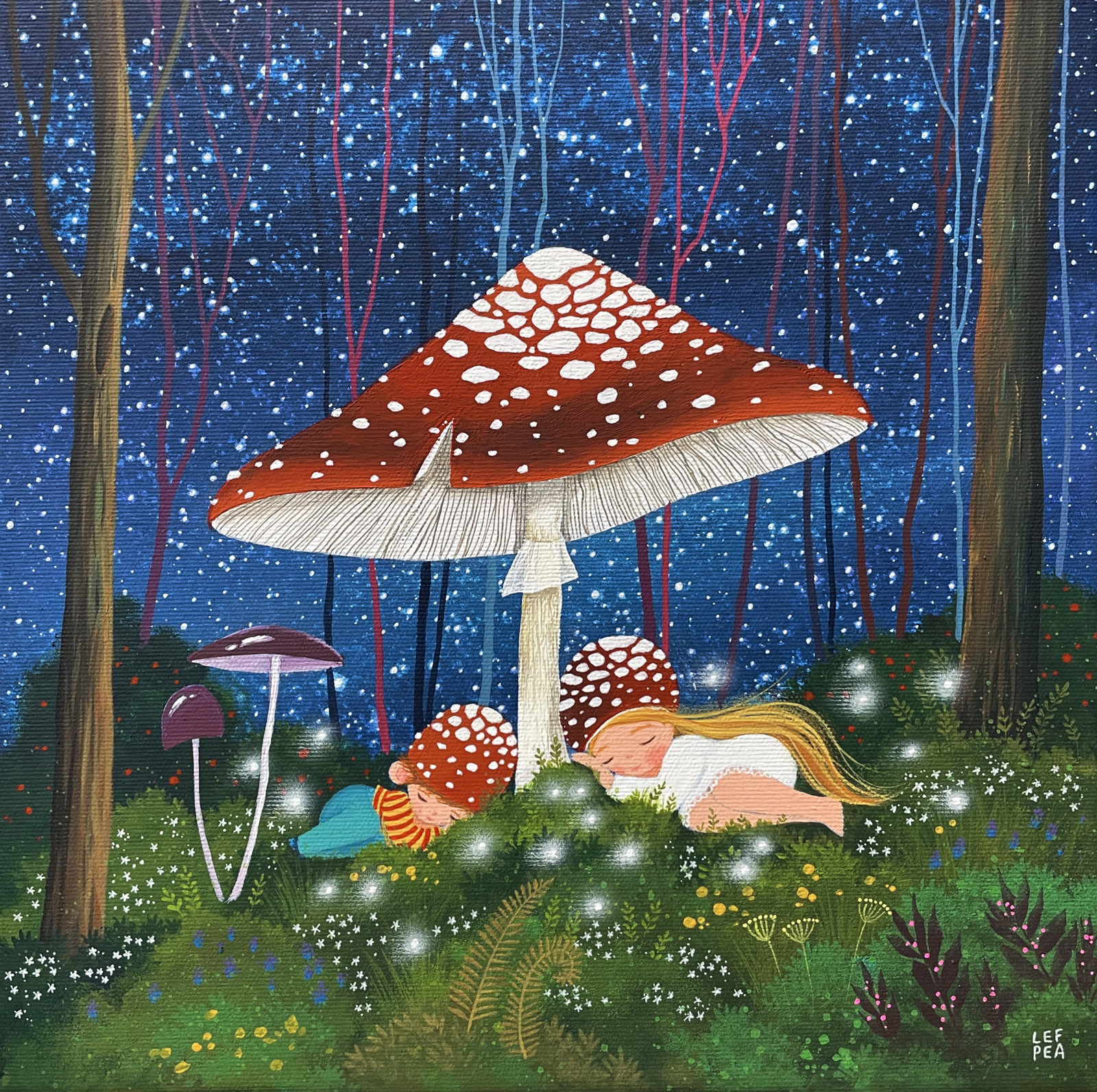 Muchomůrkové dětičky dle fotografie vnoučátek paní zákaznice.